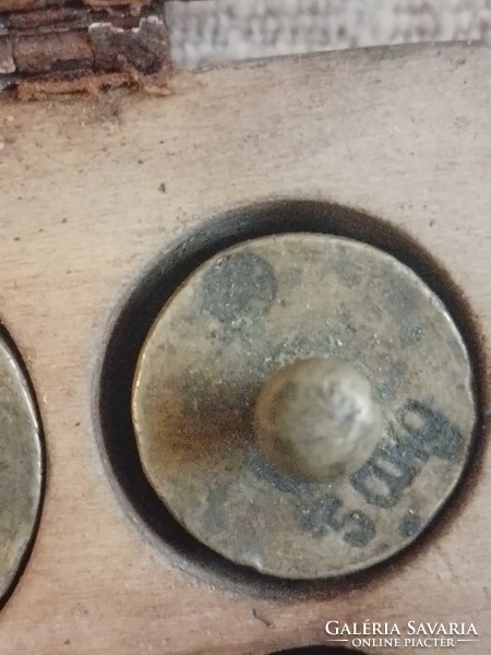 Antique copper weights