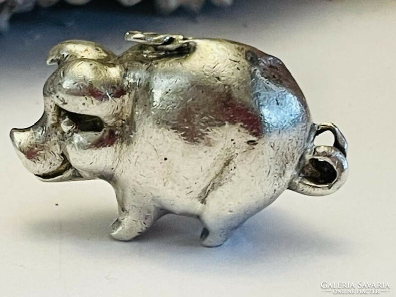 Sterling silver lucky pig