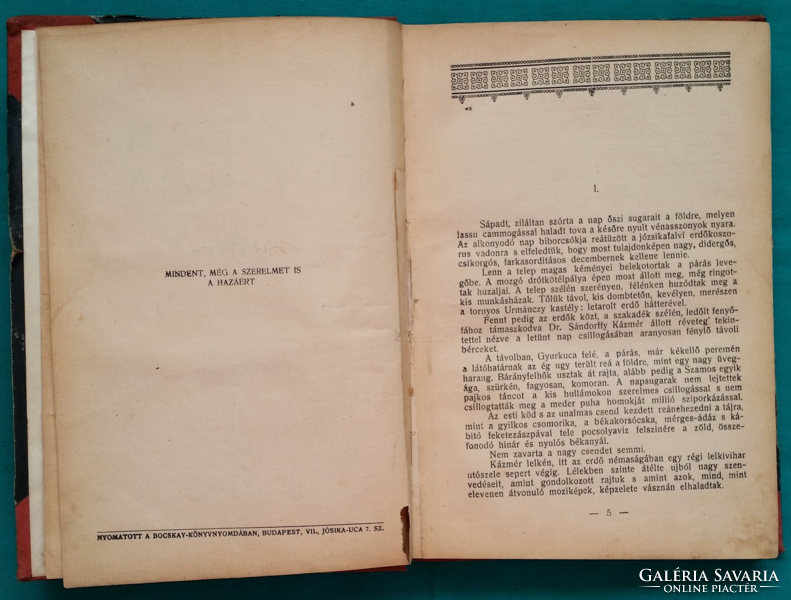 EX LIBRIS Bordosi Fülöpp Andor: A  szerelem hatalma - regény, kiadták 1922-ben