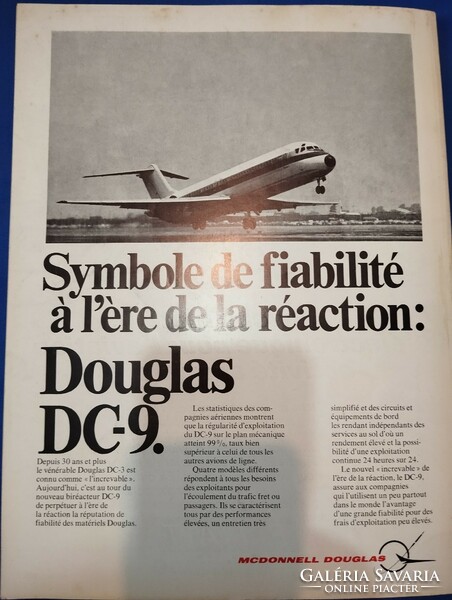 Régi francia 1968-as repülős újság /magazin
