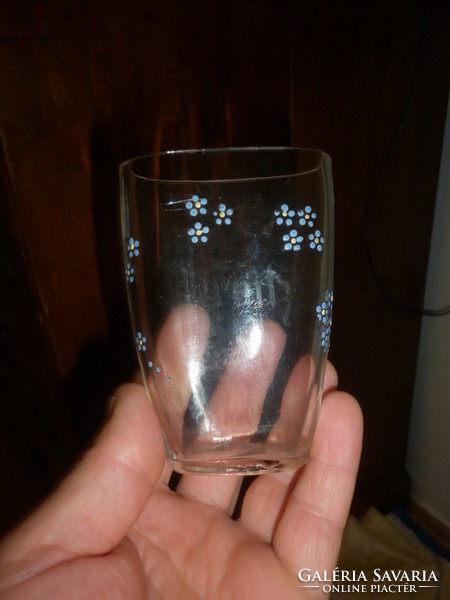Antik üveg kúra pohár