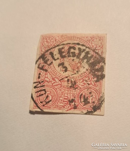 1871. Price ticket 5 kr kun -félegyháza stamped.