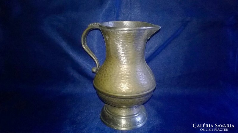 Copper jug, spout 25.