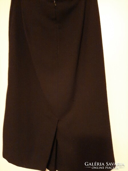 Vintage black pleated pleated skirt