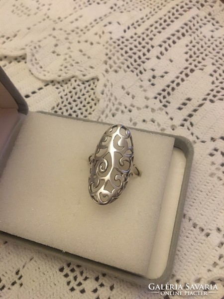 Silver women's ring