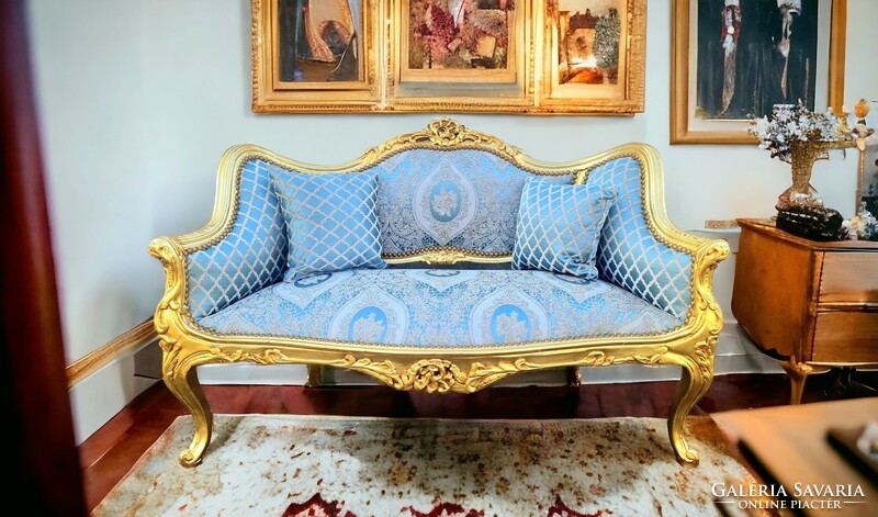 A792 gilded small sofa