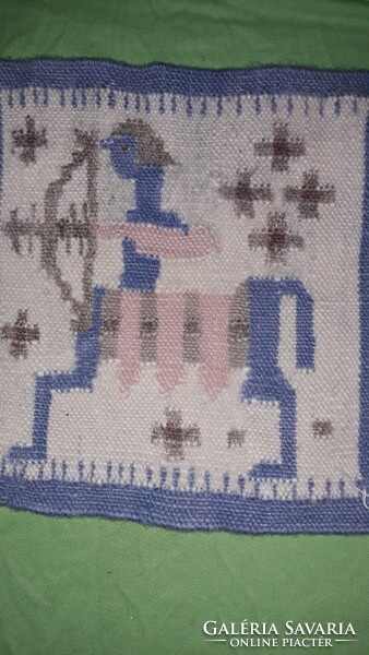Retro wool handwoven zodiac sagittarius sagittarius wall tapestry bedding etc. 28X28cm according to pictures