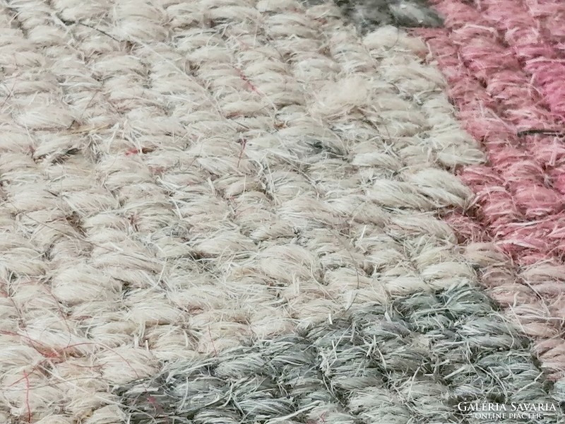 Kínai Aubusson mintás rózsás kézi csomózású vastag tömött gyapjú szőnyeg. Ritkaság