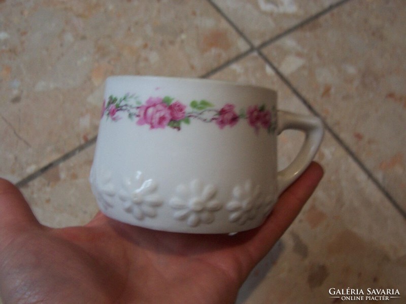Floral numbered antique cup