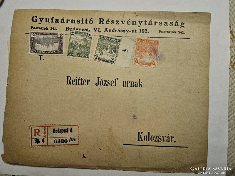 1919 registered letter Budapest