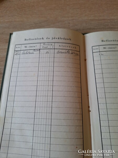 Old membership book