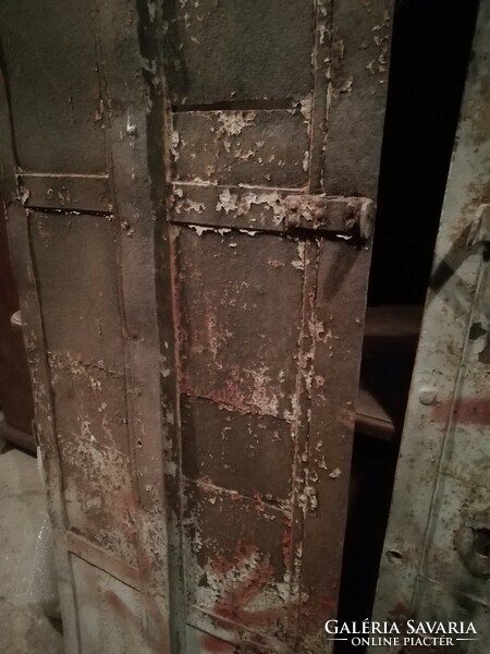 Old iron door, workshop door, 2 pcs