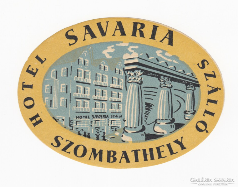 Hotel Savaria Szálló Szombathely - bőrönd címke