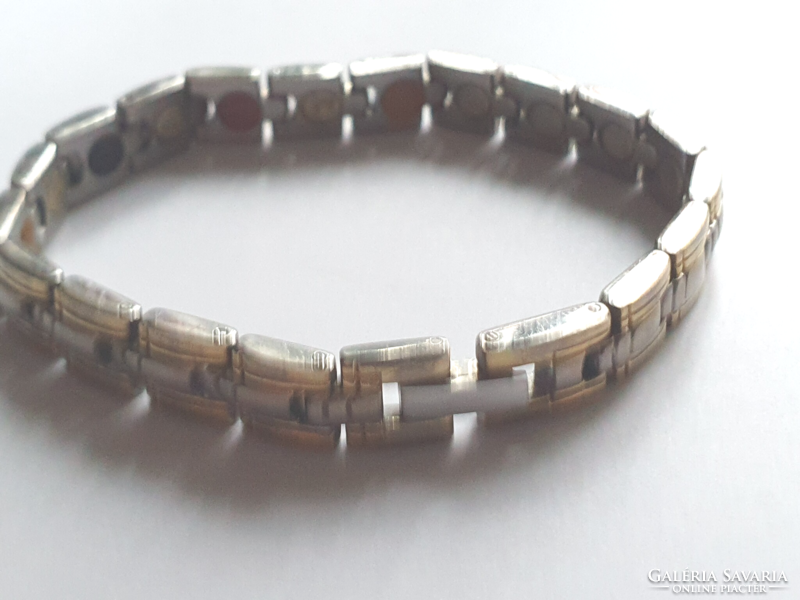 Women's magnetic, stone, healing titanium bracelet