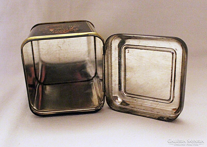 Small square Chinese tea metal box