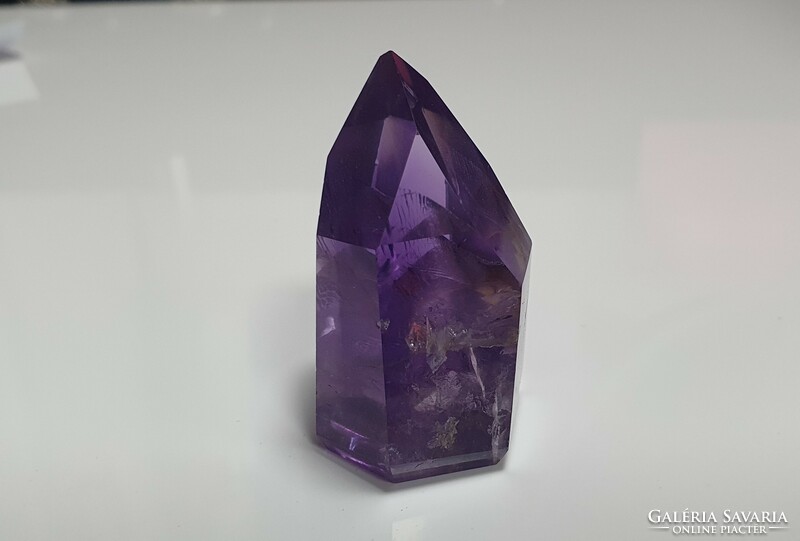 Deep purple amethyst tip 43 grams. With certification.