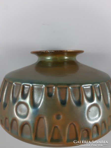 Zsolnay eozin art deco vase, Kaspó,