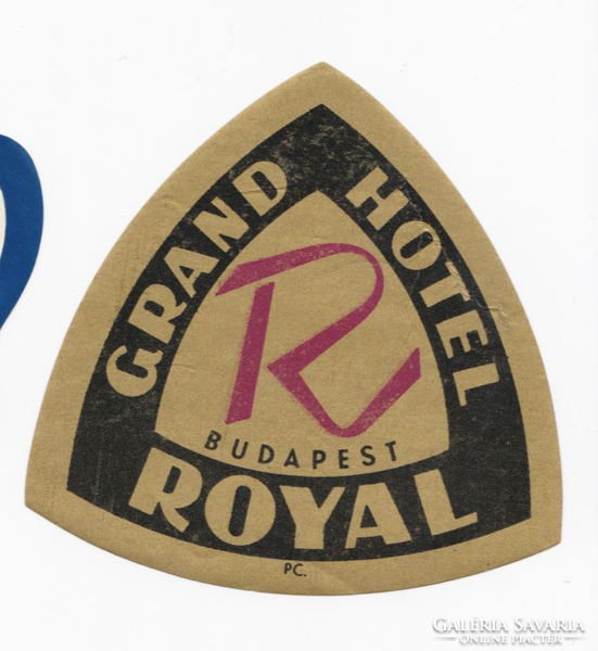 Grand Hotel Royal Budapest - Bőrönd címke