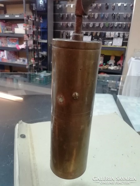 Brass pepper grinder