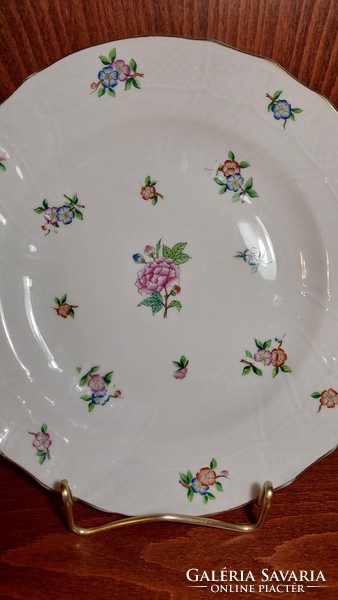 Herendi porcelán félmély tányér (26 cm) kopott