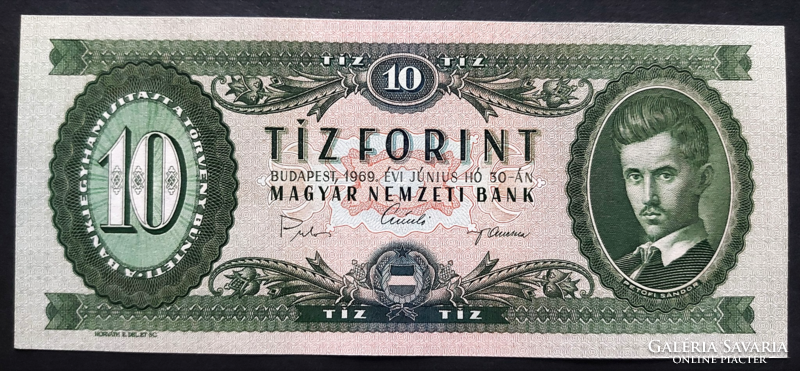 10 Forint 1969, AUNC