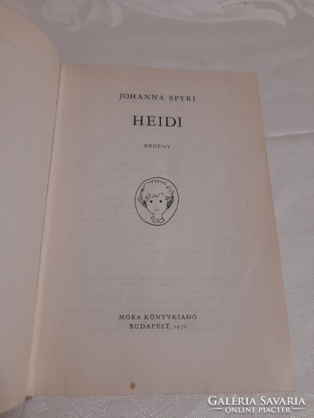 Johanna Spyri Heidi pöttyös könyv 1971