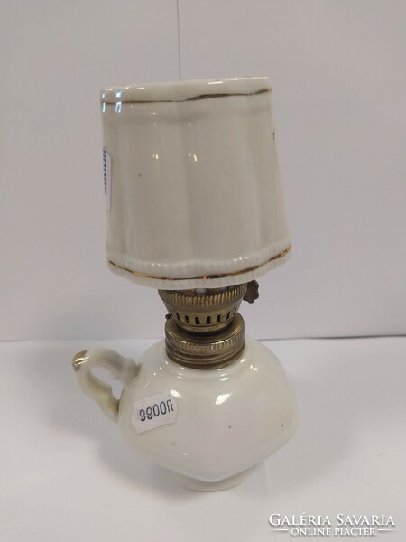 Antique porcelain oil lamp