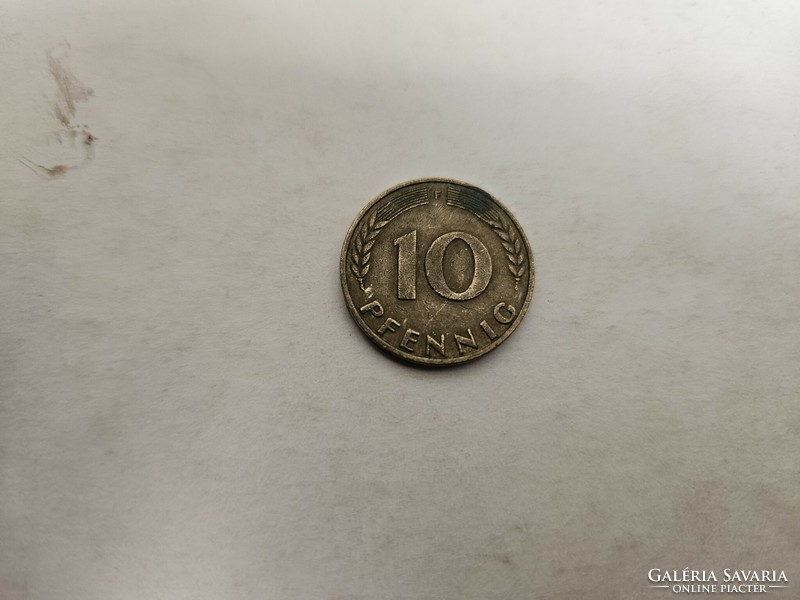 1970-es 10 Pfennig F vj