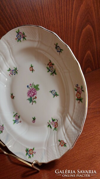 Herend porcelain semi-deep plate (26 cm) worn