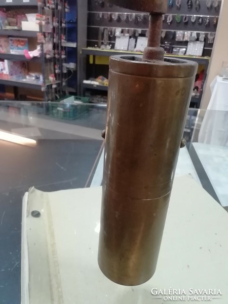 Brass pepper grinder