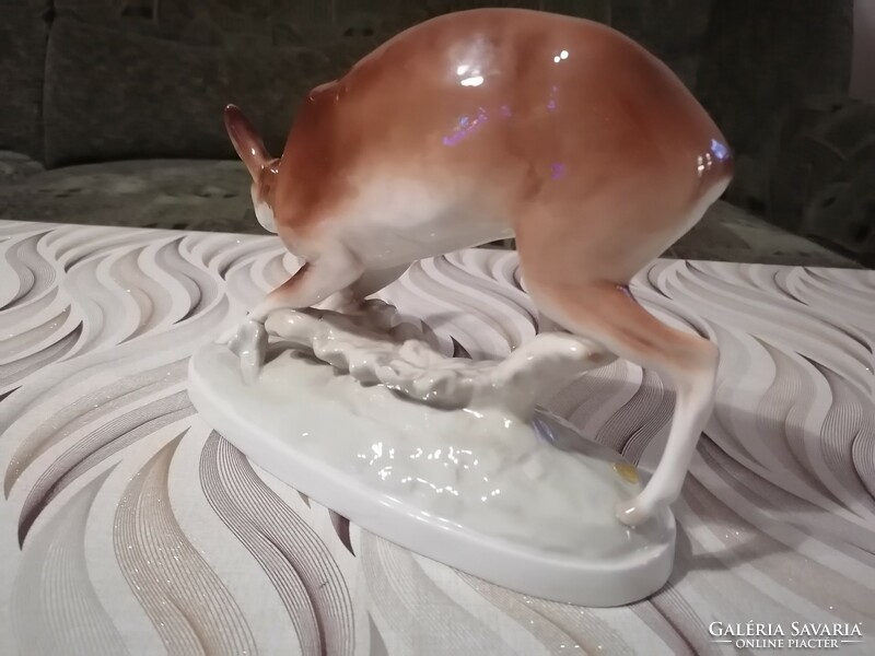 Royal dux porcelain deer