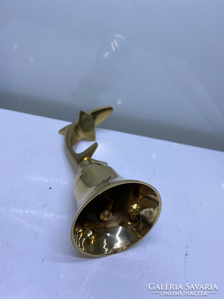 Copper dolphin bell