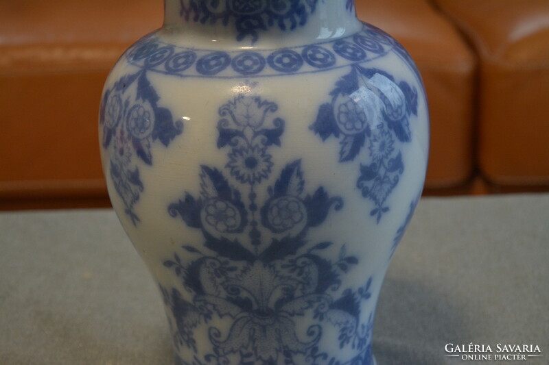 Petrus regout Dutch lidded vase from the 1800s