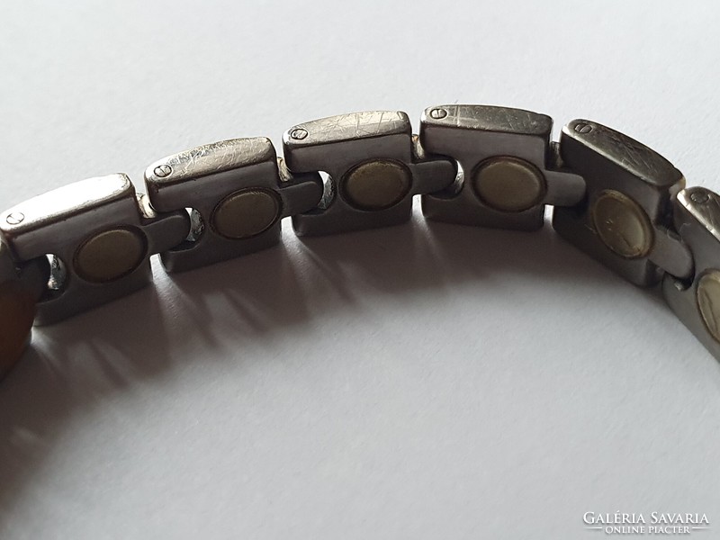 Women's magnetic, stone, healing titanium bracelet