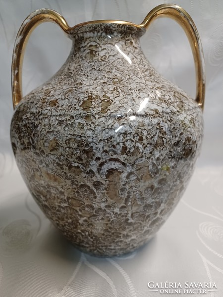 Art deco kristálymázas Kispesti váza