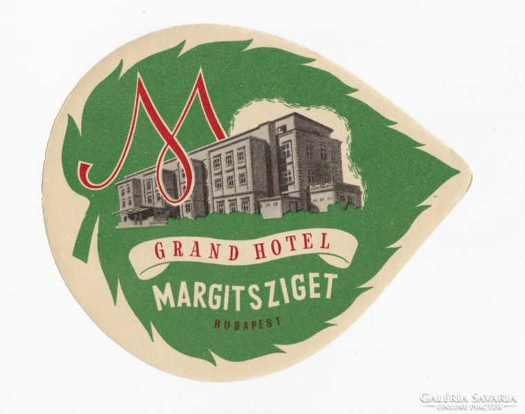 Grand hotel margitsziget Budapest - suitcase label
