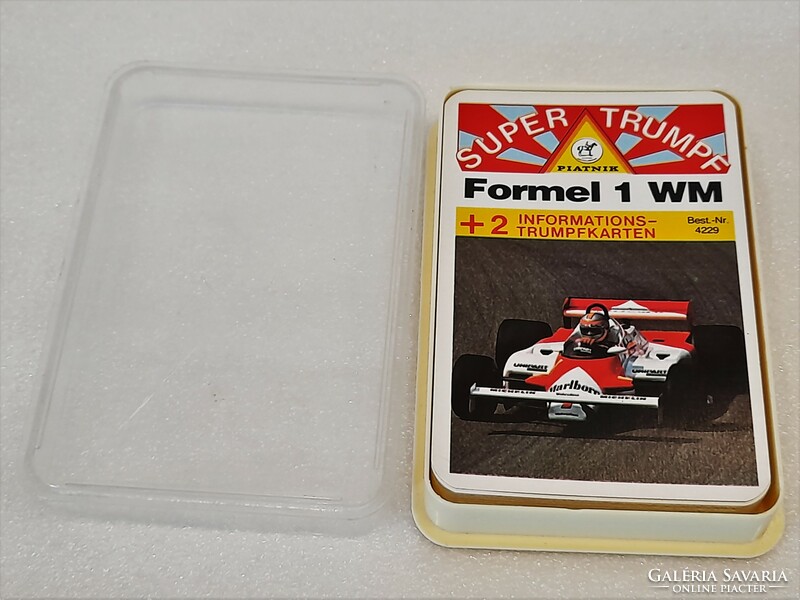 Sale! Retro piatnik no. 4229. Formula 1 car card car quartet early 1980s fixed 2,000.