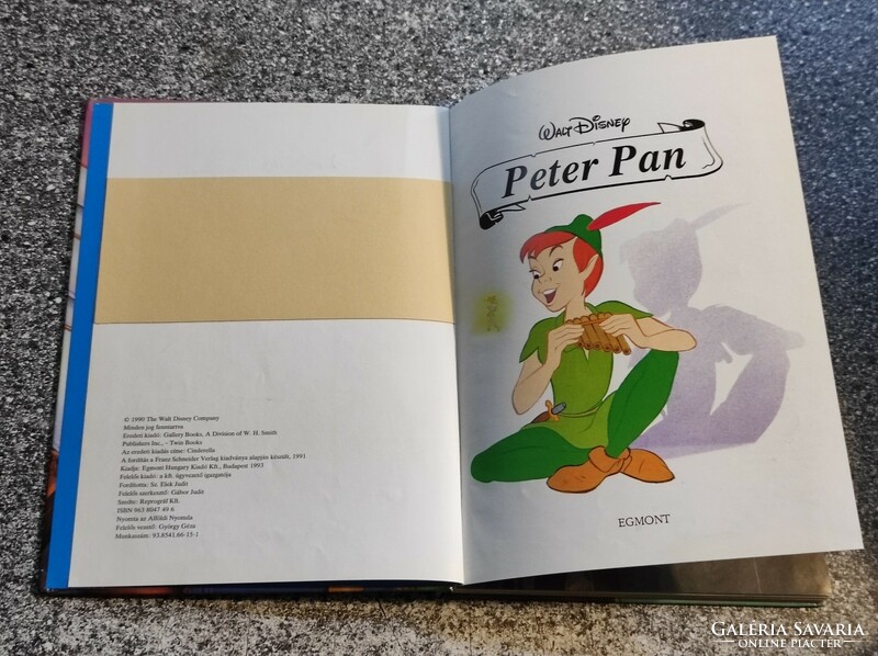 Walt disney  Peter Pan ,E sorozat. Egmont kiadó, 1993