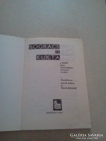 Szakácskönyv Bogrács és kukta