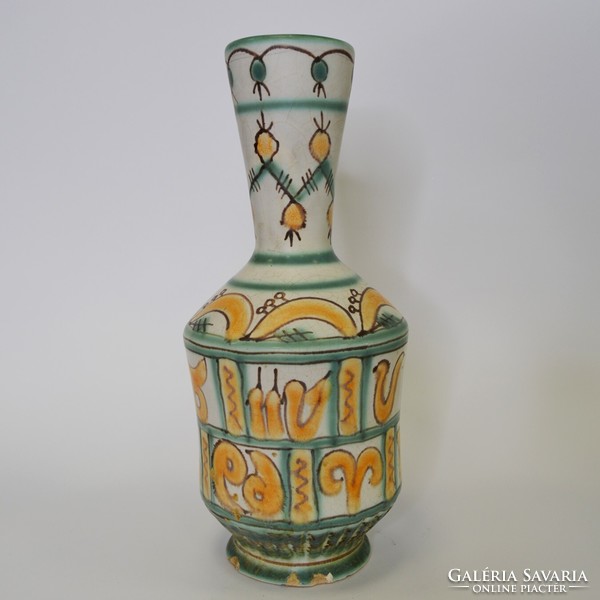 Applied art ceramic vase - Gorka gauze