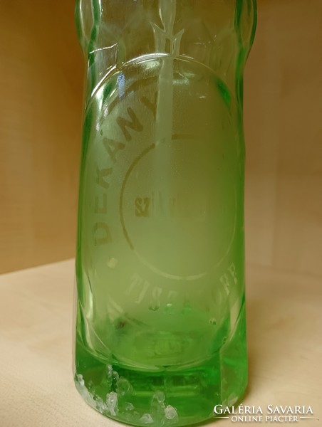 Uranium green soda bottle