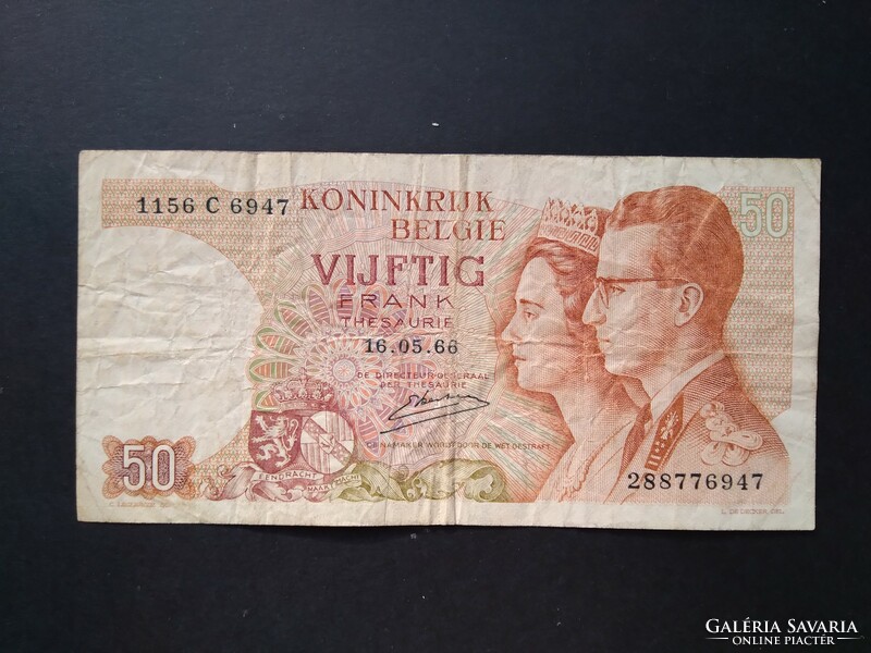 Belgium 50 francs 1966 f
