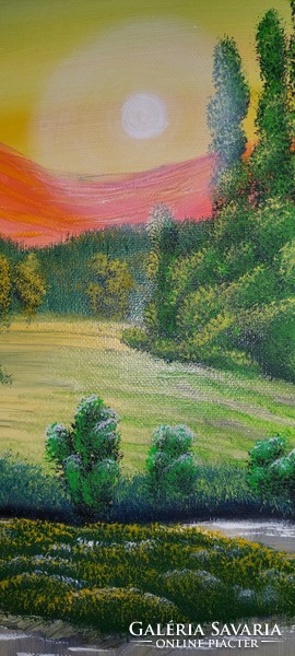 Colors of a landscape - oil painting