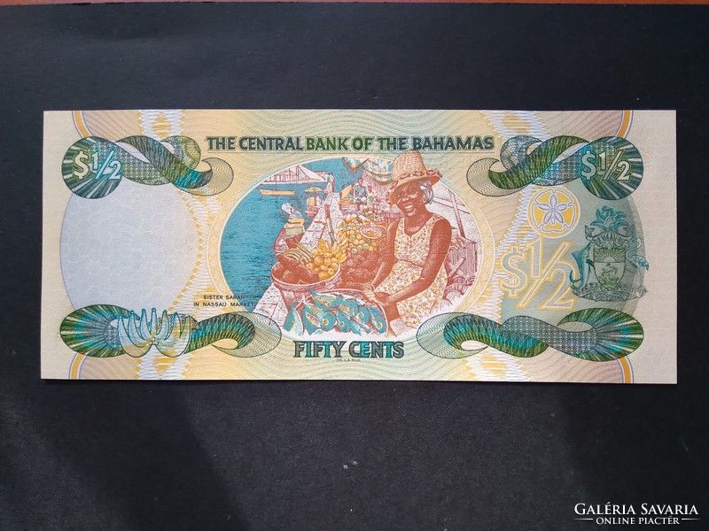 Bahamas 1/2 dollar 2001 unc