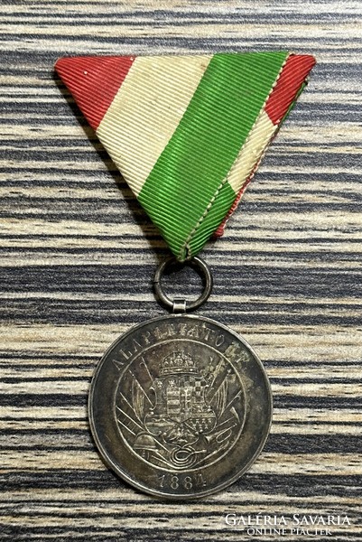 Monarchy firefighter for 15 years, silver award, medal