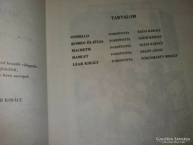 Antik könyv REPRINTJE - Csiky Gergely :Shakespeare színművei képek szerint ANNO kiadó