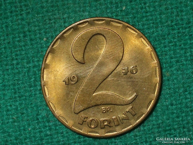 2 Forint 1976 ! Nem Volt Forgalomban ! Verdefényes !