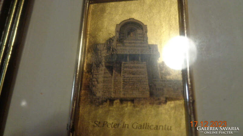 St. Peter in gallicantu, 23 carat gold foil, picture made with a special graphic process