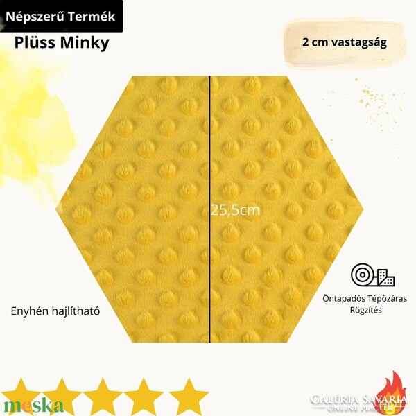 Puha Hexagon falvédő szett (16 elem)