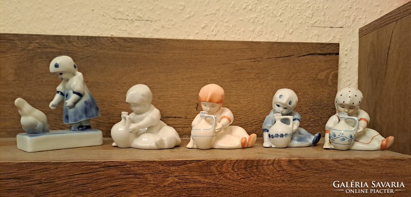 Zsolnay Annuska figurines 5 pcs